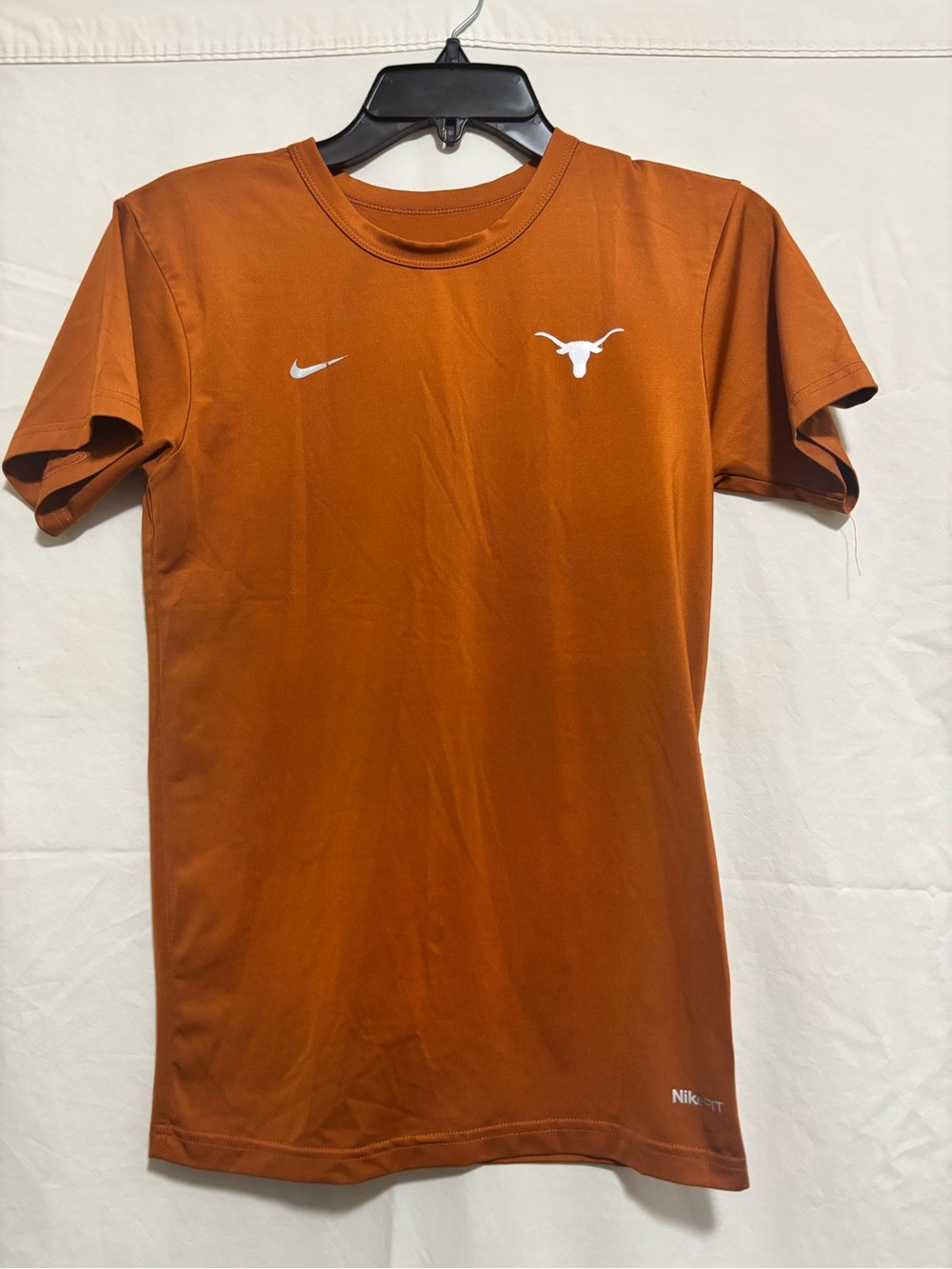 NIKE UT Longhorns Youth Medium Burnt Orange Short Sleeve Logo Tee